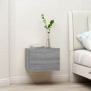 Nachtkastje 40x30x30 cm grijs sonoma eiken
