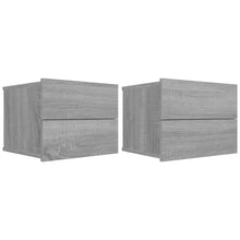 Nachtkastjes 2 st 40x30x30 cm bewerkt hout grijs sonoma eiken 2 Grijs sonoma
