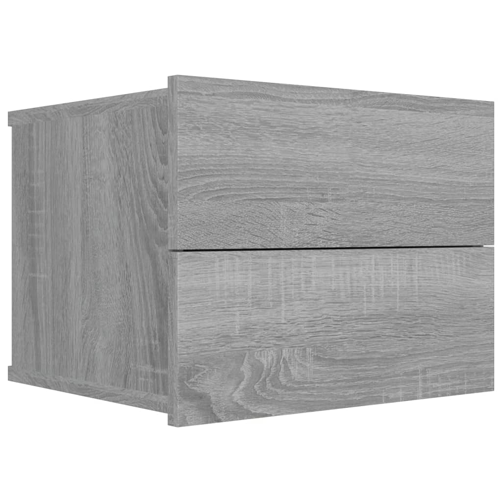 Nachtkastjes 2 st 40x30x30 cm bewerkt hout grijs sonoma eiken 2 Grijs sonoma