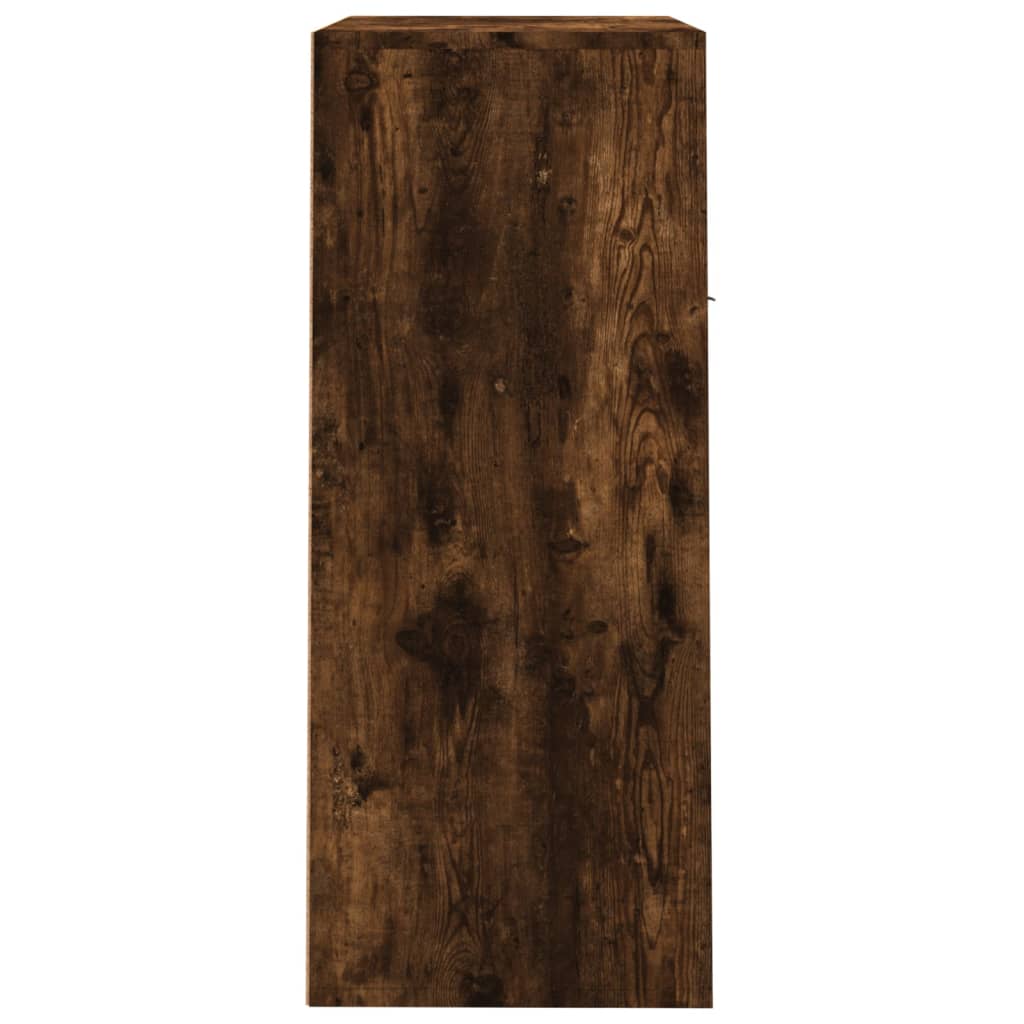 Schoenenkast 60x35x84 cm bewerkt hout gerookt eikenkleurig Gerookt eiken