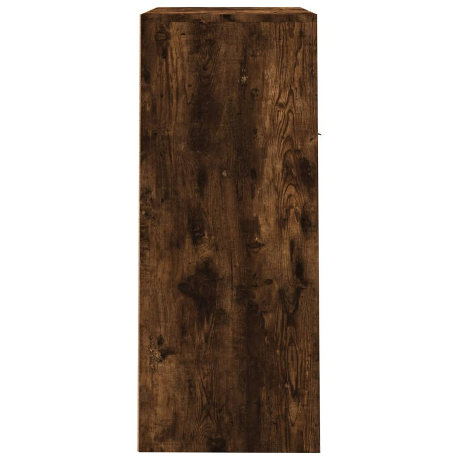 Schoenenkast 60x35x84 cm bewerkt hout gerookt eikenkleurig Gerookt eiken