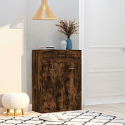 Schoenenkast 60x35x84 cm bewerkt hout gerookt eiken