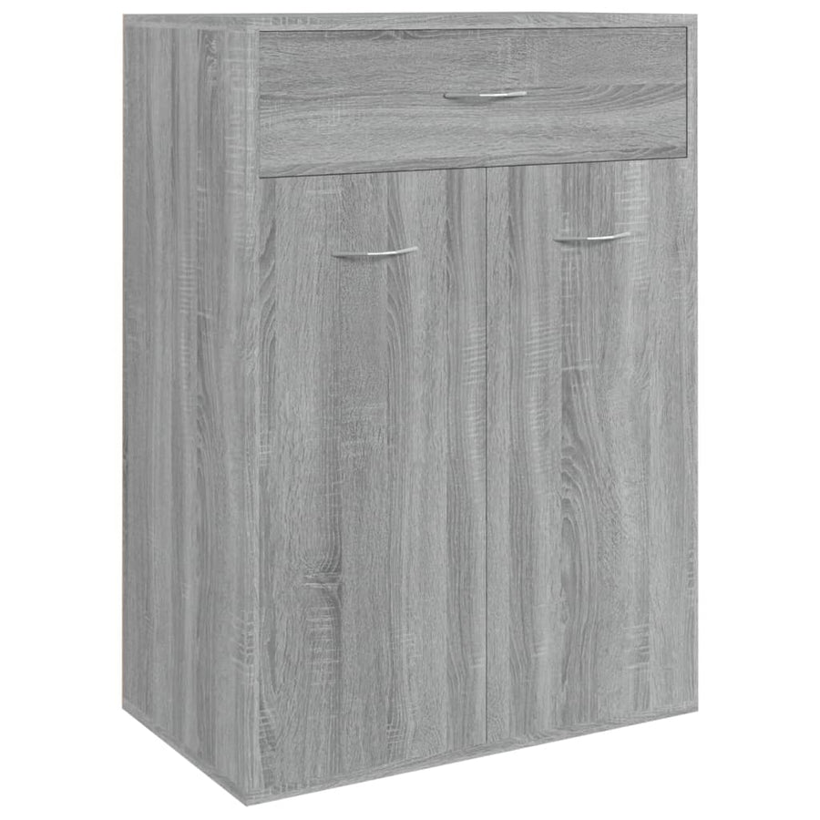 Schoenenkast 60x35x84 cm bewerkt hout grijs sonoma Grijs sonoma