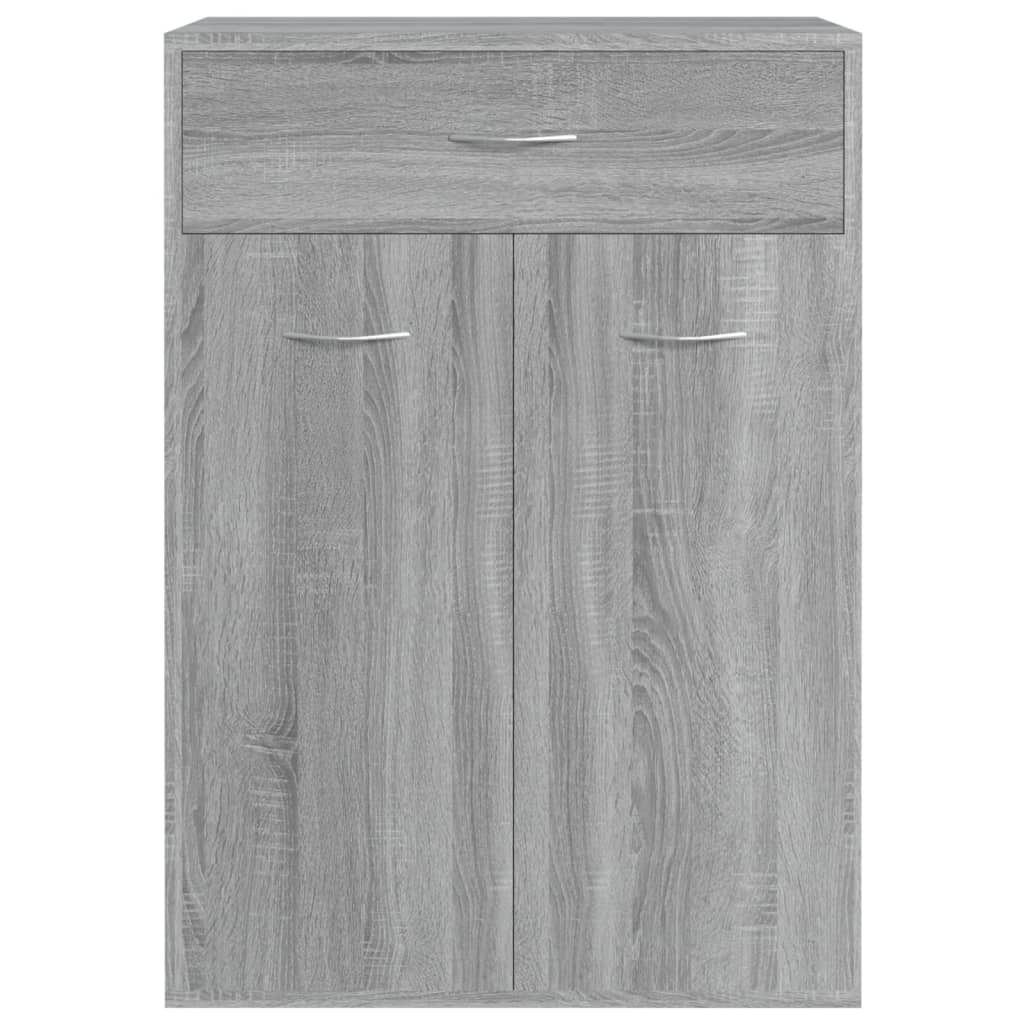 Schoenenkast 60x35x84 cm bewerkt hout grijs sonoma Grijs sonoma