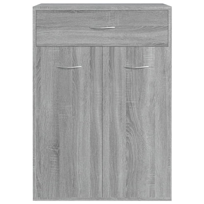 Schoenenkast 60x35x84 cm bewerkt hout grijs sonoma Grijs sonoma