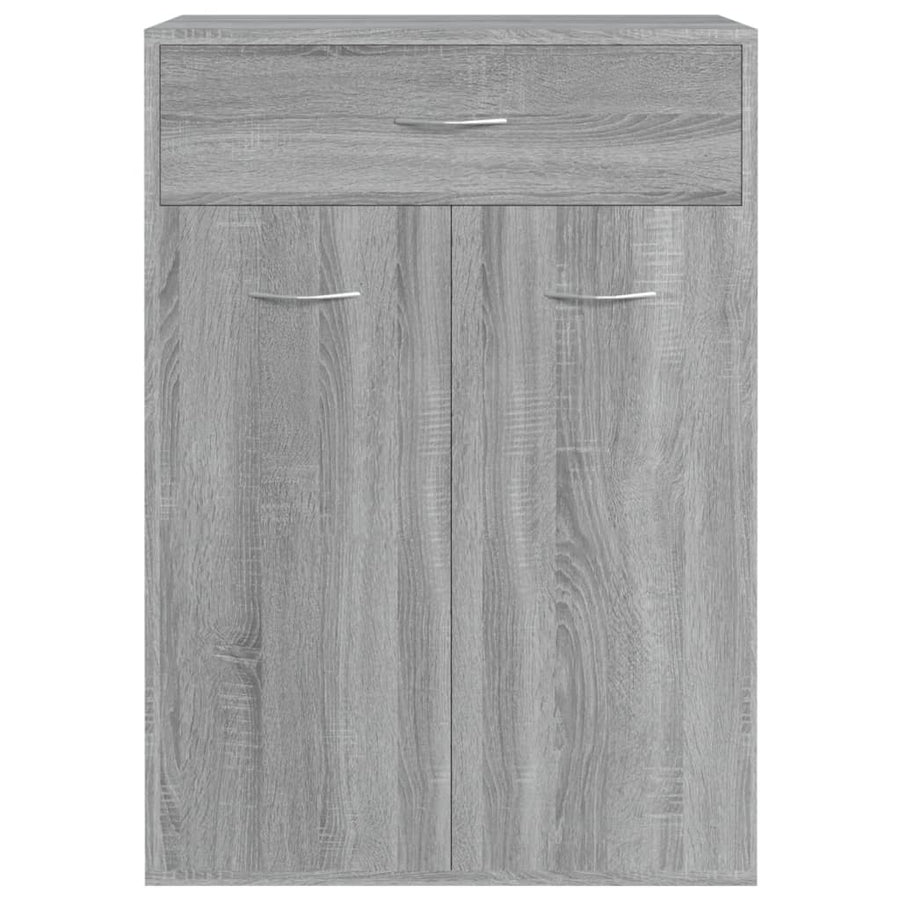 Schoenenkast 60x35x84 cm bewerkt hout grijs sonoma Grijs sonoma