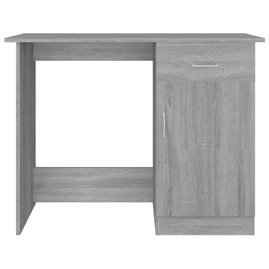 Bureau 100x50x76 cm bewerkt hout grijs sonoma eikenkleurig Grijs sonoma