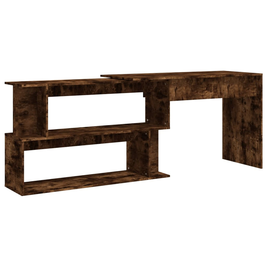 Hoekbureau 200X50X76 Cm Bewerkt Hout Kleur Gerookt eiken