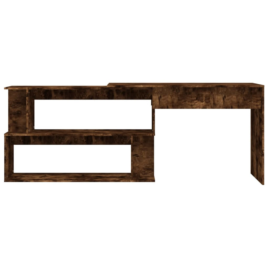 Hoekbureau 200X50X76 Cm Bewerkt Hout Kleur Gerookt eiken