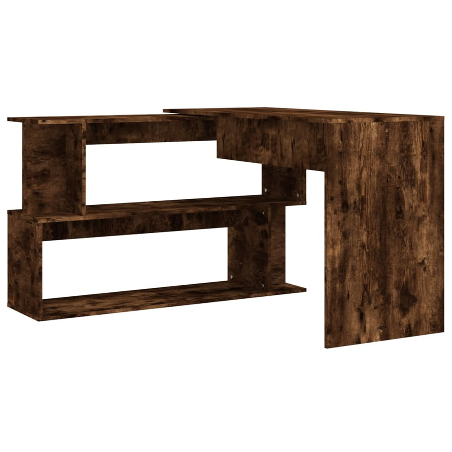 Hoekbureau 200X50X76 Cm Bewerkt Hout Kleur Gerookt eiken