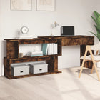 Hoekbureau 200X50X76 Cm Bewerkt Hout Kleur Gerookt eiken