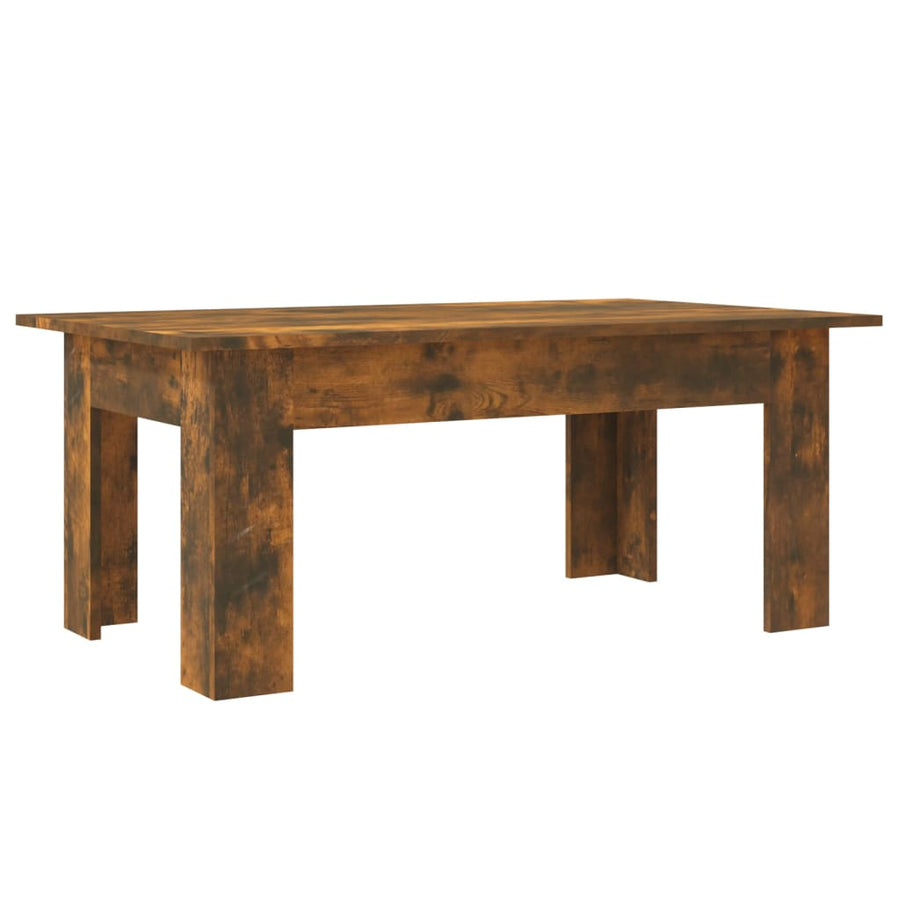 Salontafel 100X60X42 Cm Bewerkt Hout Gerookt Eikenkleurig