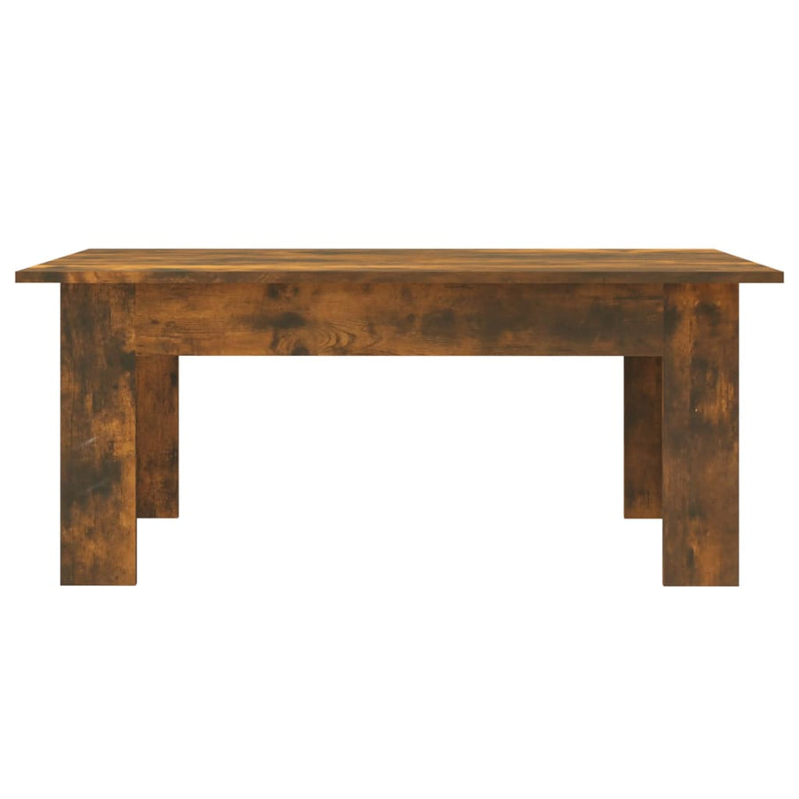Salontafel 100X60X42 Cm Bewerkt Hout Gerookt Eikenkleurig