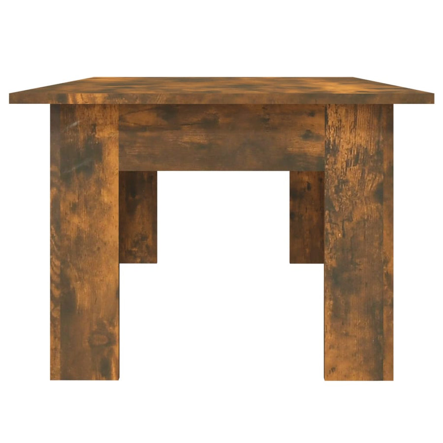 Salontafel 100X60X42 Cm Bewerkt Hout Gerookt Eikenkleurig
