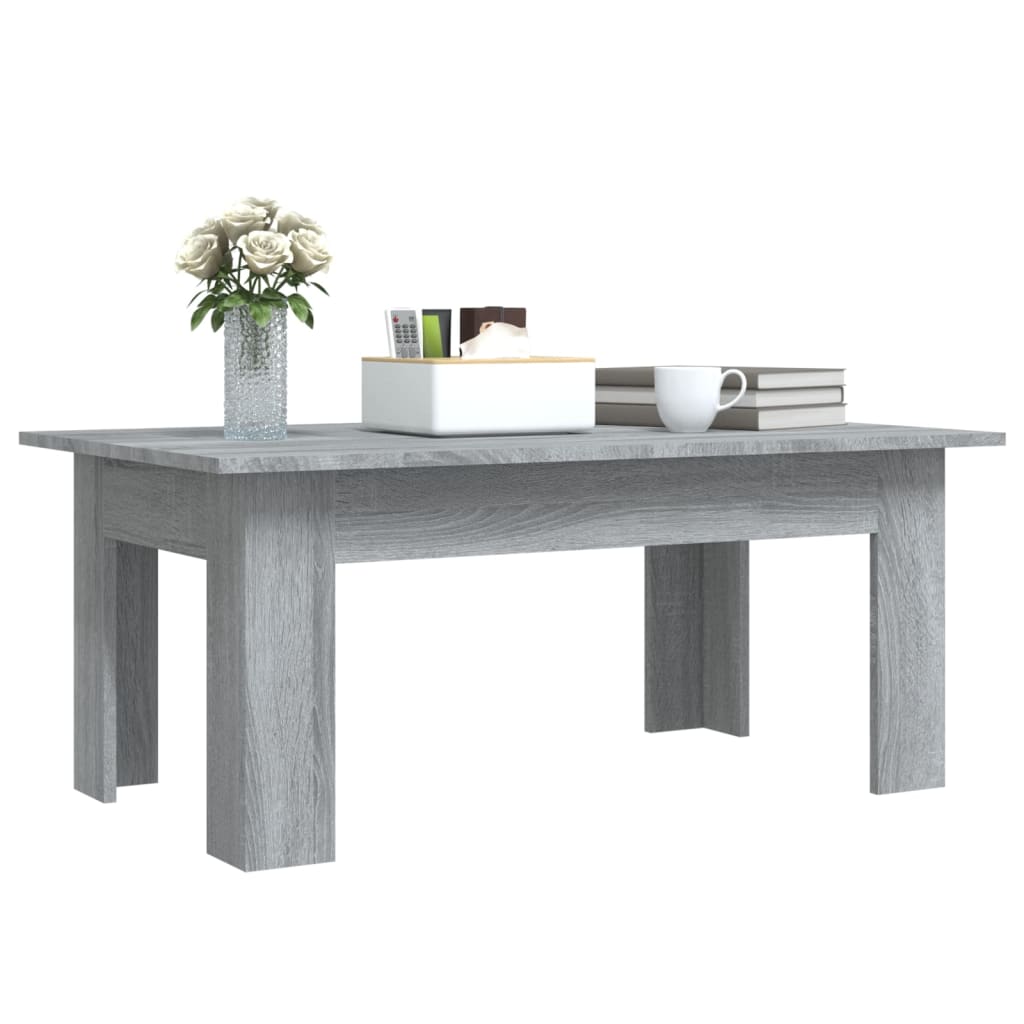 Salontafel 00X60X42 Cm Bewerkt Hout Eikenkleurig Grijs sonoma