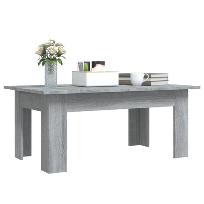 Salontafel 00X60X42 Cm Bewerkt Hout Eikenkleurig Grijs sonoma