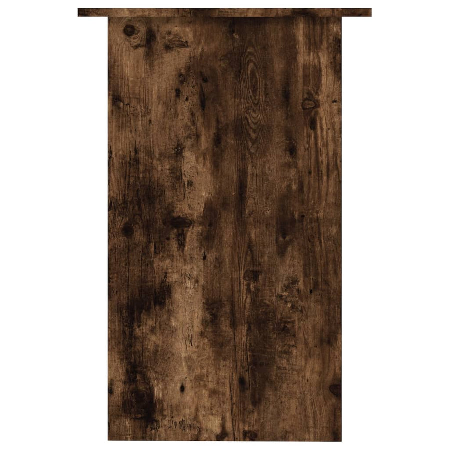 Bureau 90X50X74 Cm Bewerkt Hout Kleurig Gerookt eiken