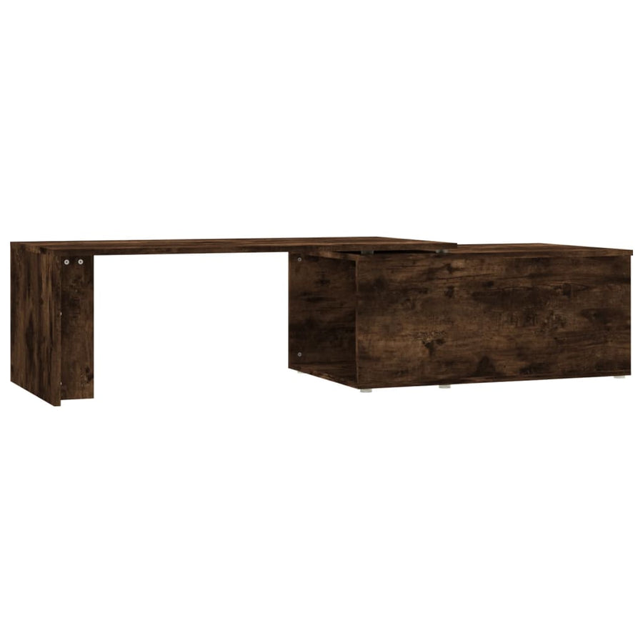 Salontafel 150x50x35 cm bewerkt hout gerookt eikenkleurig Gerookt eiken