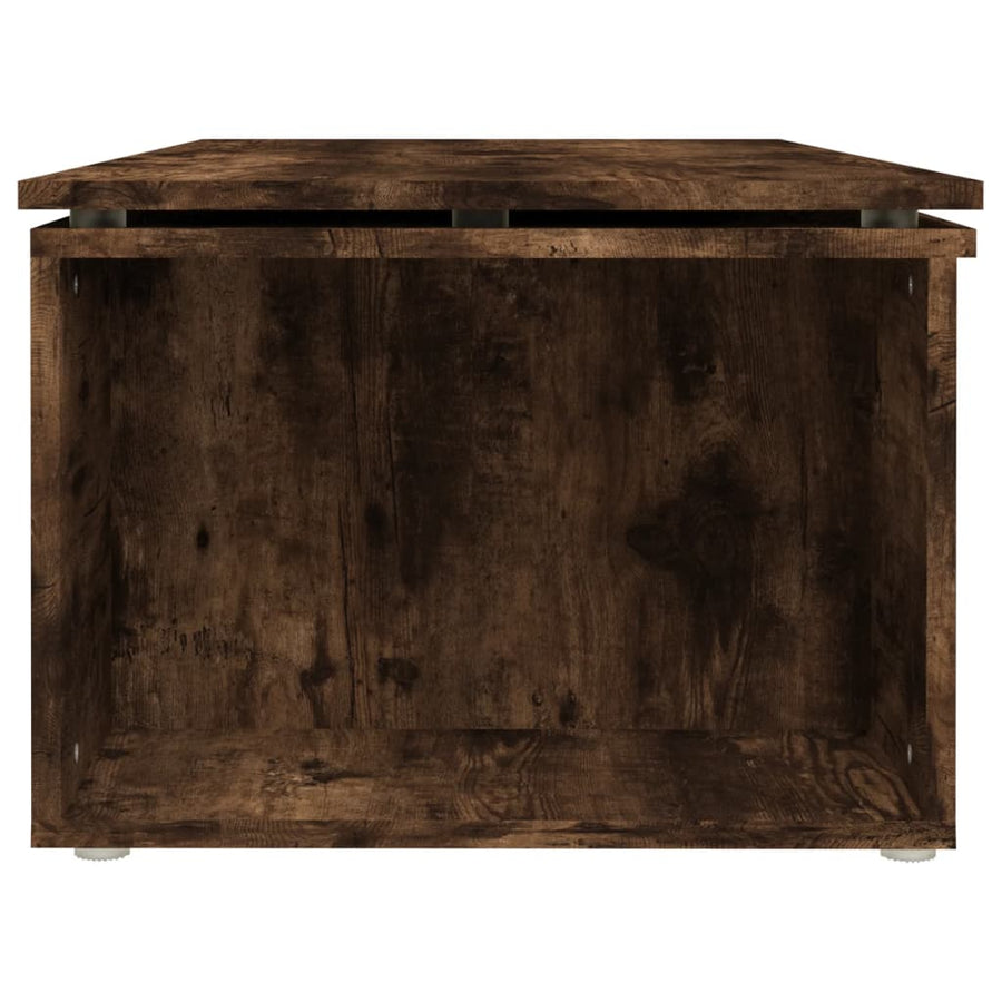 Salontafel 150x50x35 cm bewerkt hout gerookt eikenkleurig Gerookt eiken