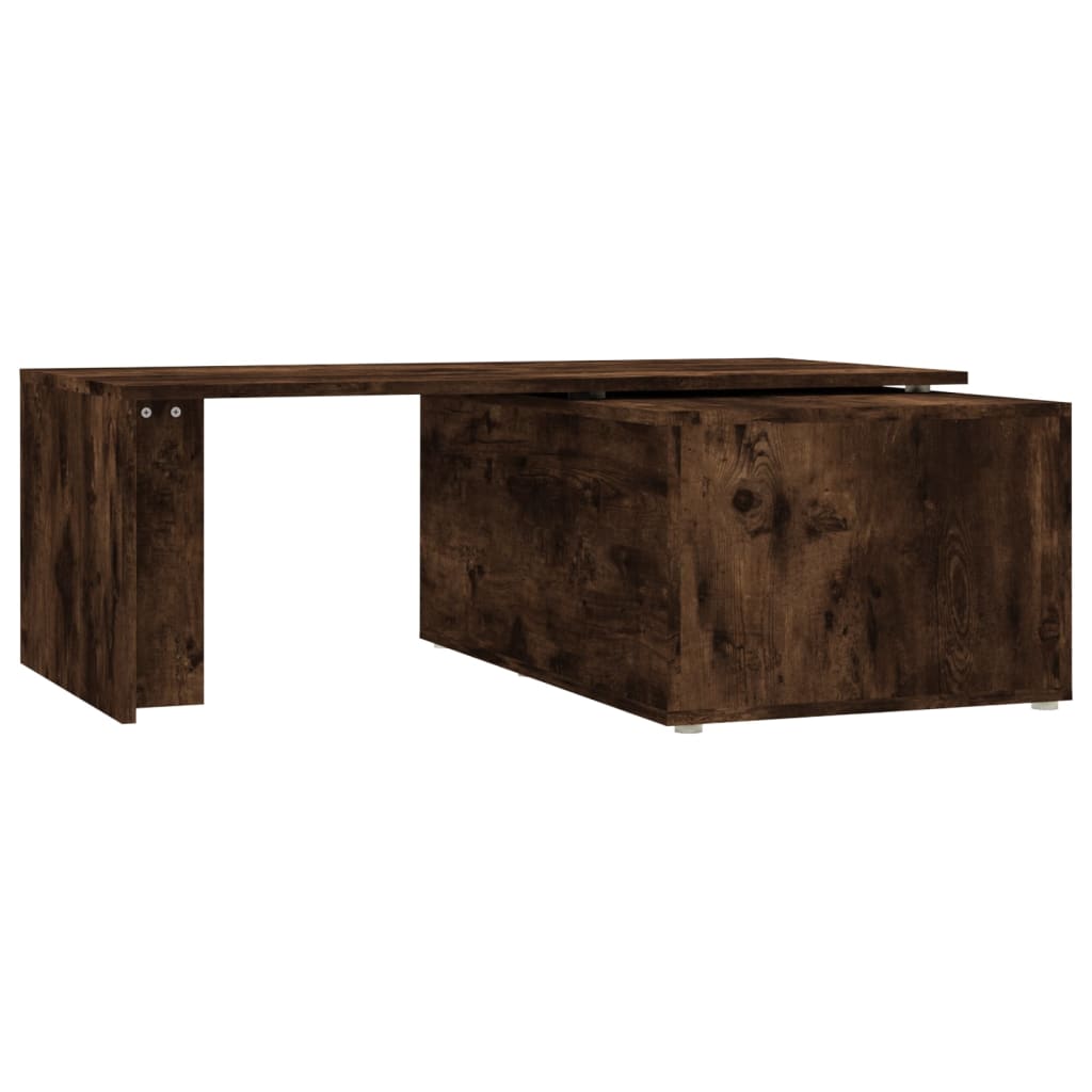 Salontafel 150x50x35 cm bewerkt hout gerookt eikenkleurig Gerookt eiken