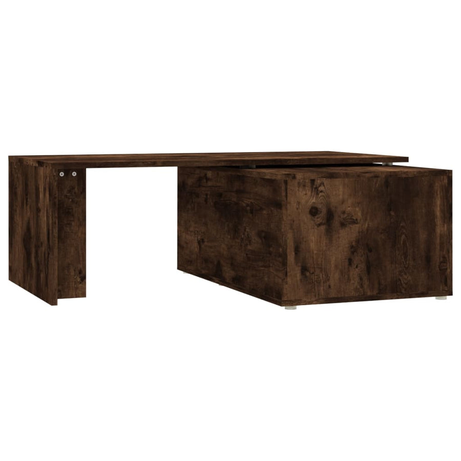 Salontafel 150x50x35 cm bewerkt hout gerookt eikenkleurig Gerookt eiken