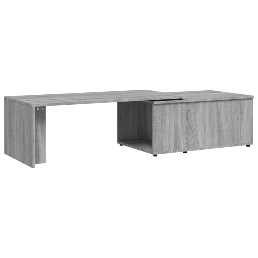 Salontafel 150x50x35 cm bewerkt hout grijs Grijs sonoma