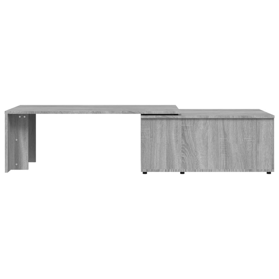Salontafel 150x50x35 cm bewerkt hout grijs Grijs sonoma