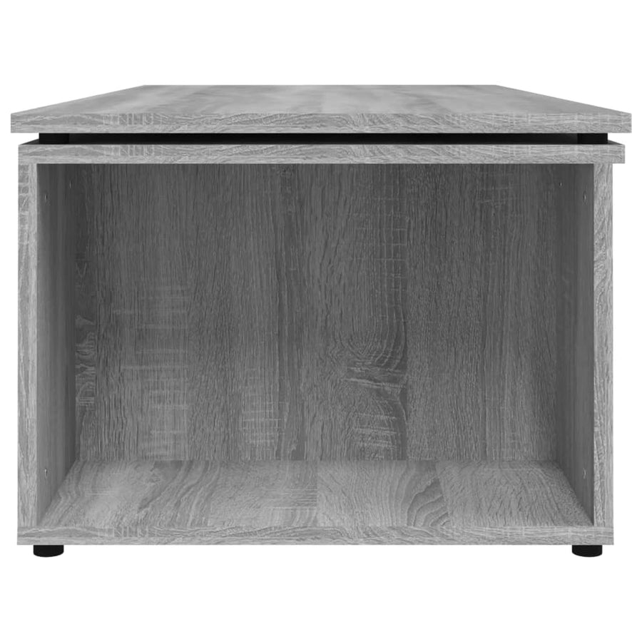 Salontafel 150x50x35 cm bewerkt hout grijs Grijs sonoma