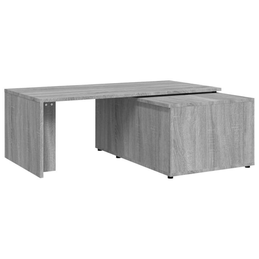 Salontafel 150x50x35 cm bewerkt hout grijs Grijs sonoma