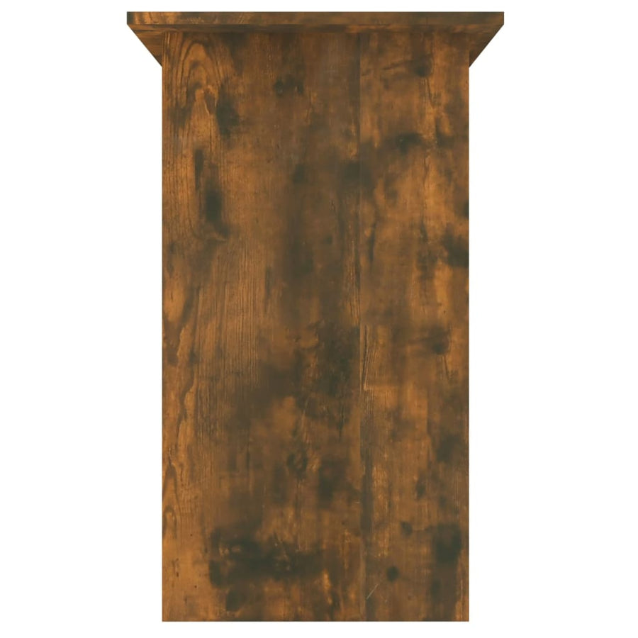 Bureau 80x45x74 cm bewerkt hout gerookt eikenkleurig Gerookt eiken