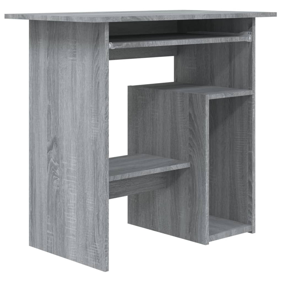 Bureau 80x45x74 cm bewerkt hout grijs sonoma eikenkleurig Grijs sonoma