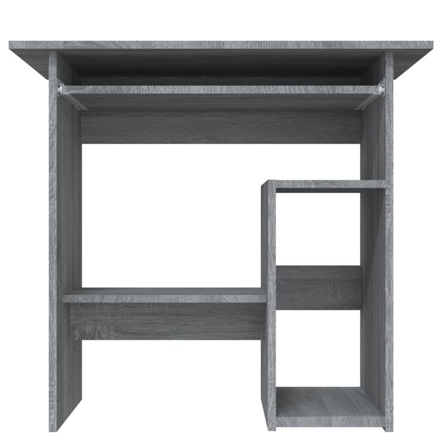 Bureau 80x45x74 cm bewerkt hout grijs sonoma eikenkleurig Grijs sonoma