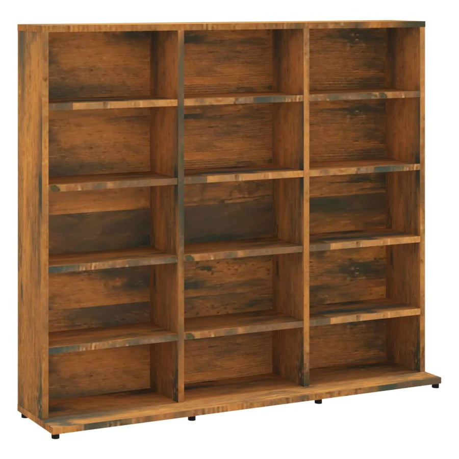 Cd-Kast 02X23X89,5 Cm Bewerkt Hout Kleurig 102 x 23 x 89.5 cm Gerookt eiken