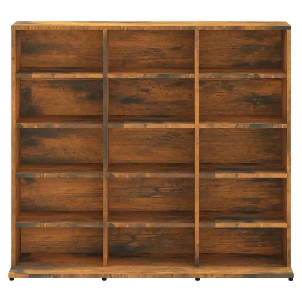 Cd-Kast 02X23X89,5 Cm Bewerkt Hout Kleurig 102 x 23 x 89.5 cm Gerookt eiken