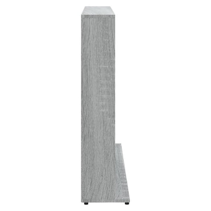 Cd-Kast 02X23X89,5 Cm Bewerkt Hout Eikenkleurig 102 x 23 x 89.5 cm Grijs sonoma