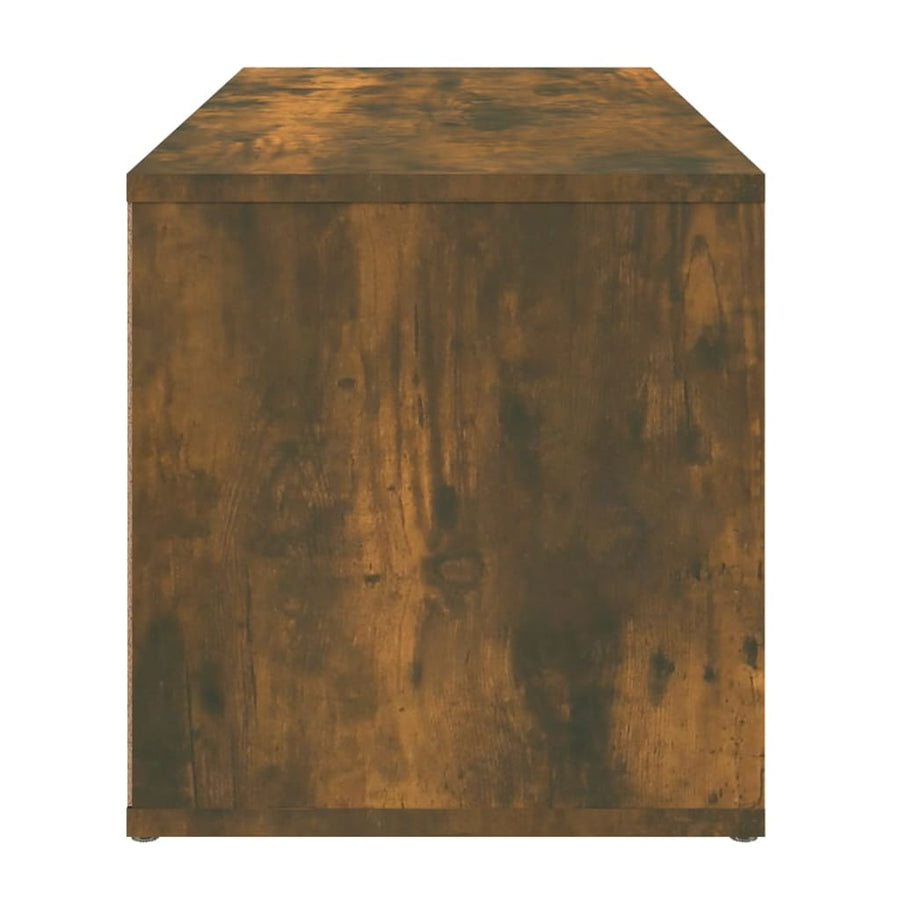 Tv-Meubel 80X34X36 Cm Bewerkt Hout Kleurig Gerookt eiken