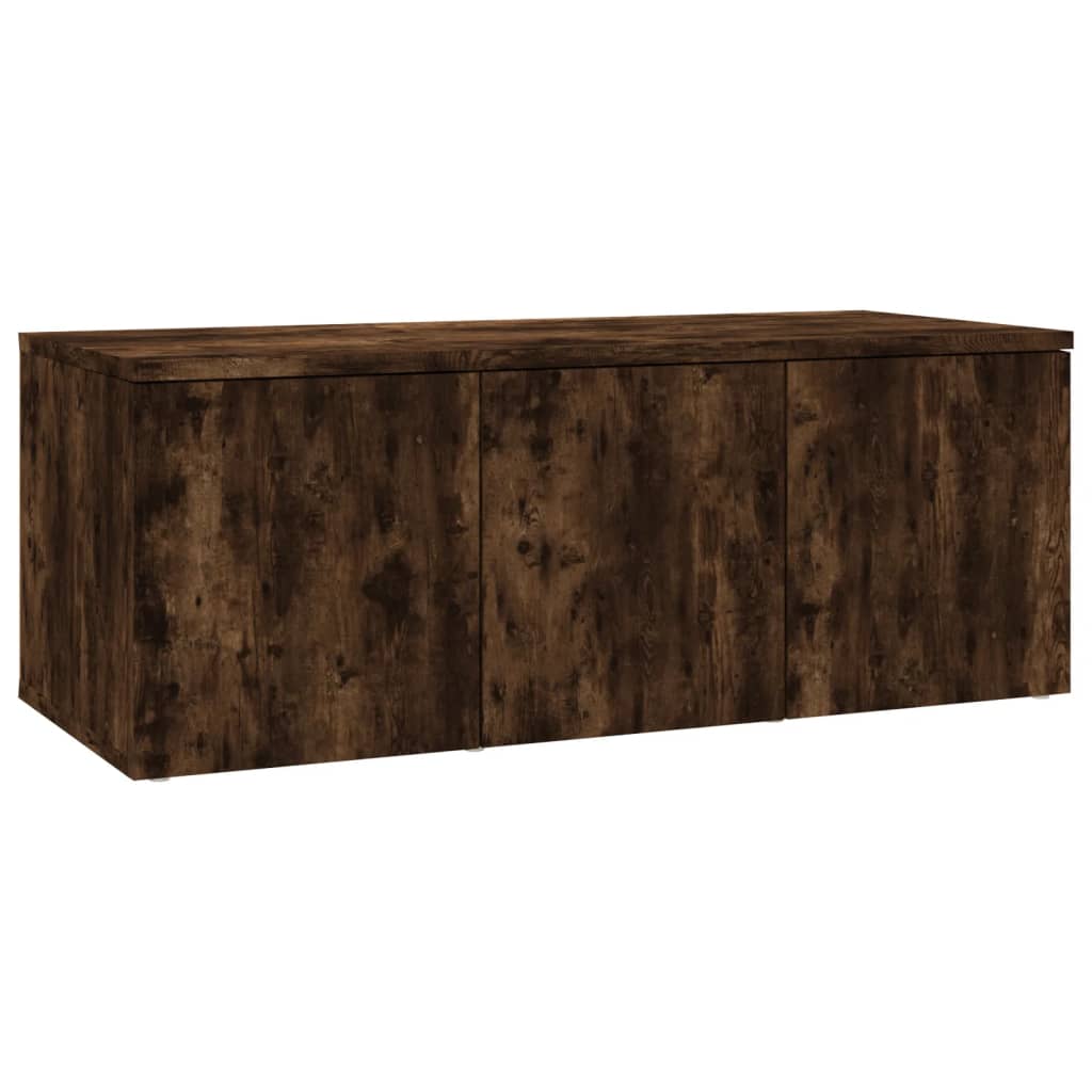 Tv-meubel 80x34x30 cm bewerkt hout gerookt eikenkleurig Gerookt eiken