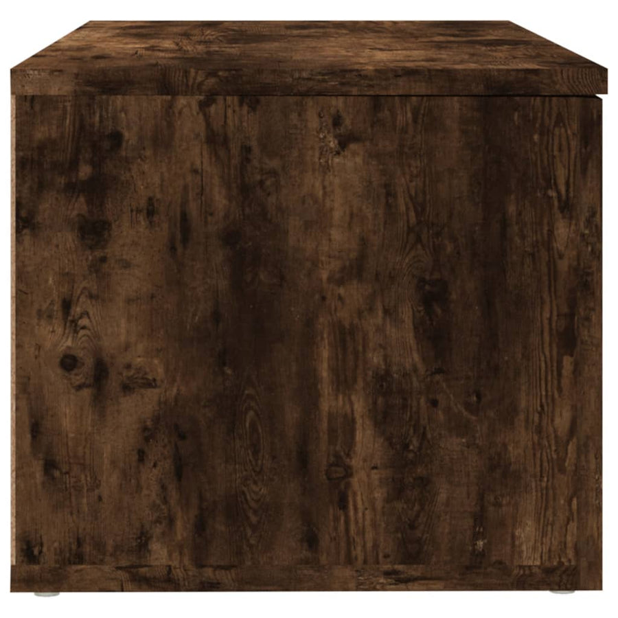 Tv-meubel 80x34x30 cm bewerkt hout gerookt eikenkleurig Gerookt eiken