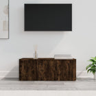 TV Cabinet 80x34x30 cm Engineered Wood Smoked Oak