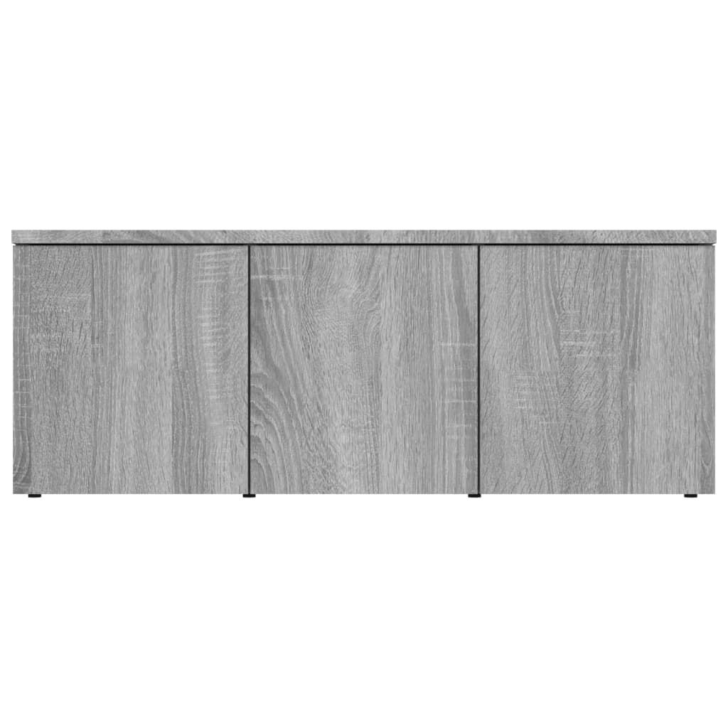 Tv-meubel 80x34x30 cm bewerkt hout grijs sonoma eikenkleurig Grijs sonoma