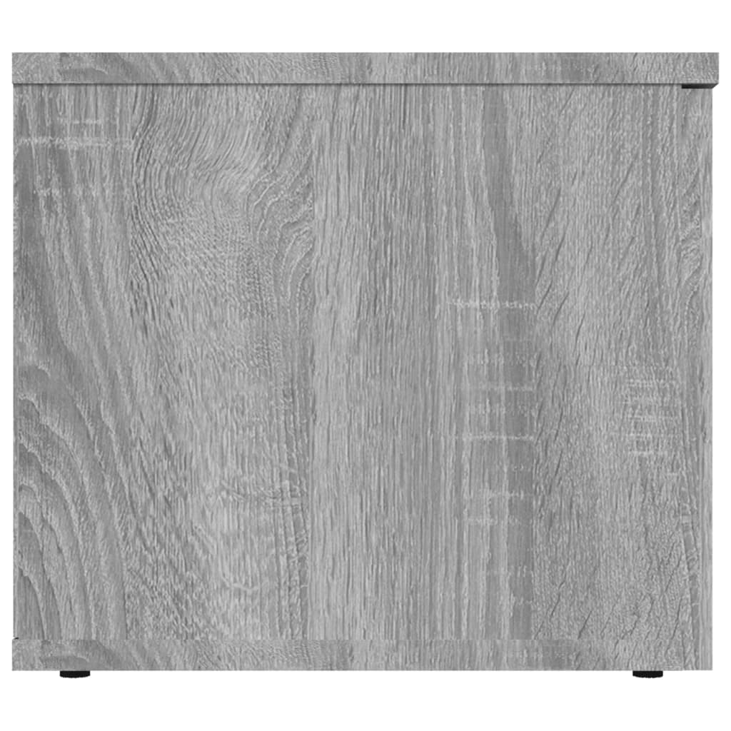 Tv-meubel 80x34x30 cm bewerkt hout grijs sonoma eikenkleurig Grijs sonoma