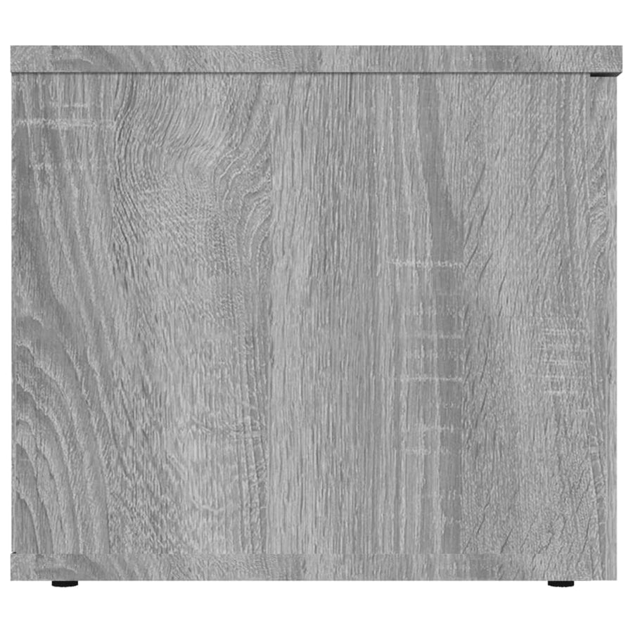 Tv-meubel 80x34x30 cm bewerkt hout grijs sonoma eikenkleurig Grijs sonoma