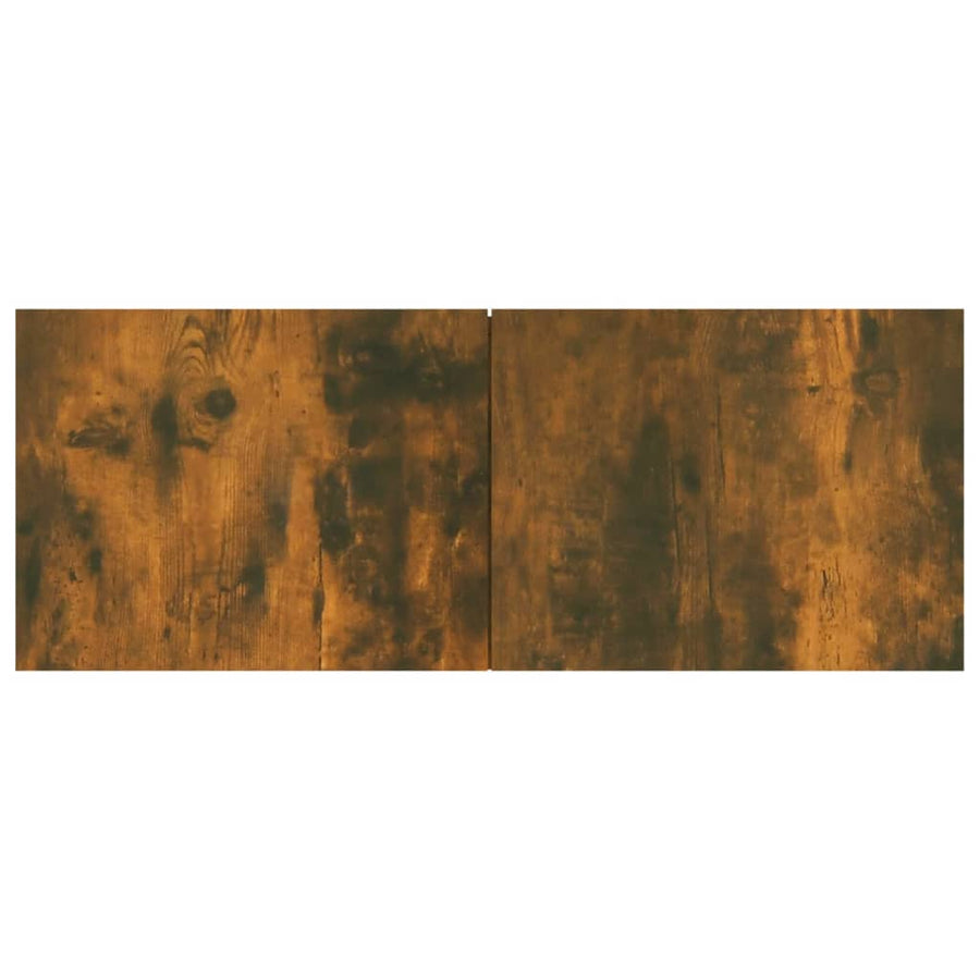 Tv-Meubel 80X30X30 Cm Bewerkt Hout Kleurig 1 Gerookt eiken