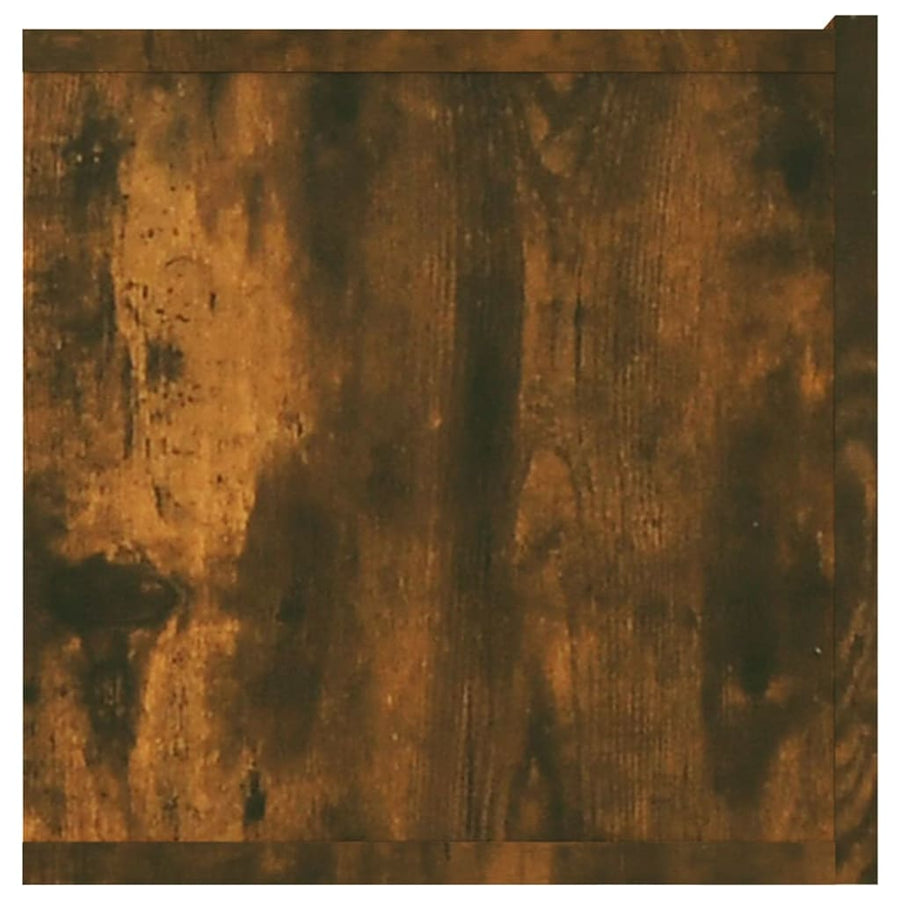 Tv-Meubel 80X30X30 Cm Bewerkt Hout Kleurig 1 Gerookt eiken