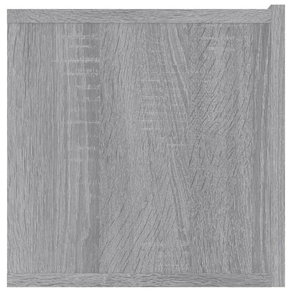 Tv-Meubel 80X30X30 Cm Bewerkt Hout Eikenkleurig 1 Grijs sonoma