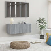 Tv-meubel 80x30x30 cm grijs sonoma eiken