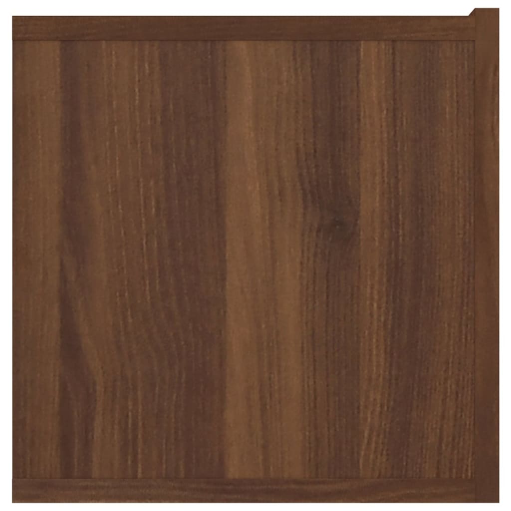 Tv-Meubel 80X30X30 Cm Bewerkt Hout Kleurig 1 Bruineiken