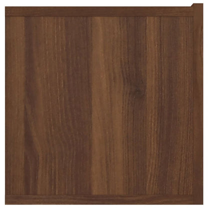 Tv-Meubel 80X30X30 Cm Bewerkt Hout Kleurig 1 Bruineiken