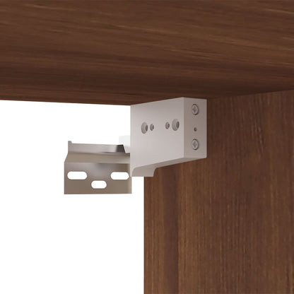 Tv-Meubel 80X30X30 Cm Bewerkt Hout Kleurig 1 Bruineiken