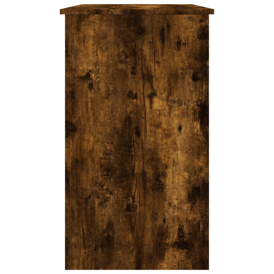 Bureau 90X45X76 Cm Bewerkt Hout Kleurig Gerookt eiken